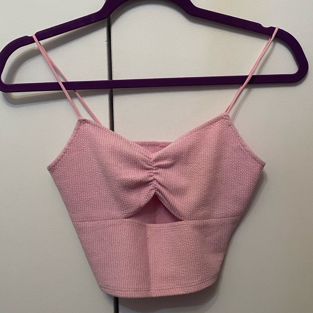 XS Pink PacSun Pac Cares Cutout Crop Top